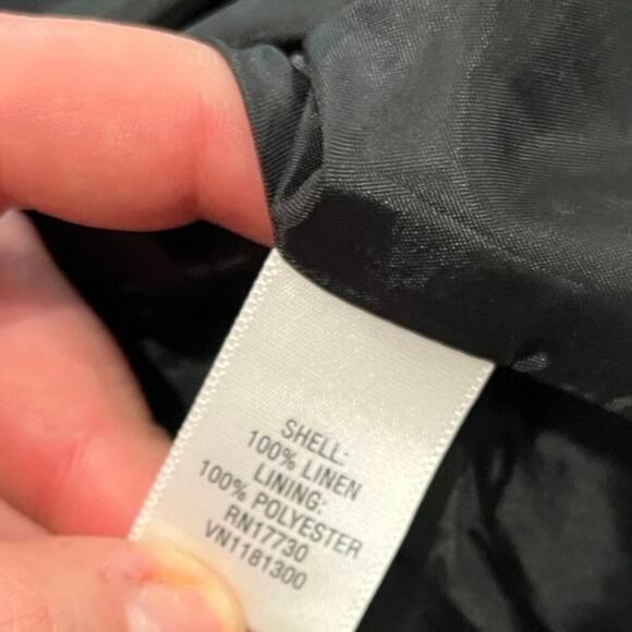 Merona Womens Linen Sheath Dress Sleeveless Knee Length Plaid Black/White Sz 12 - Picture 3 of 8